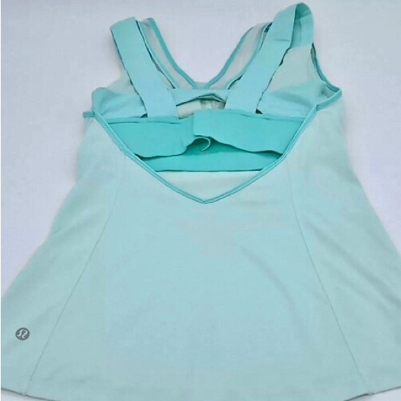 Cute Lululemon Mint Super Sport Strappy Tank - Picture 4 of 12